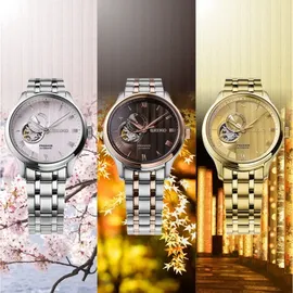 Seiko Presage Automatik Japanese Garden Rosafarben