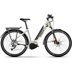 Haibike Trekking 4 Low Unisex 9-G Altus Elektrorad i500 Yamaha e-bike beige XS