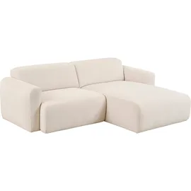 Home Affaire Ecksofa HOME AFFAIRE "Myrland Kompaktsofa", beige (cream), B:230cm H:72cm T:164cm, 100% PES, Sofas, Ecksofa, Breite 230 cm, L-Form, Chenille, Easy Clean Stoff, mit Kaltschaum