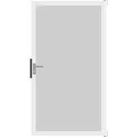 GROJA Tor Ambiente Universal mit Alu-Rahmen 100 cm x 180 cm x 0,8 cm Klarglas