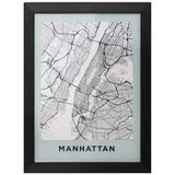 Atmosphera Créateur d'intérieur Atmosphera | Gerahmtes Poster Manhattan Créateur d'intérieur