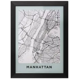 Atmosphera Créateur d'intérieur Atmosphera | Gerahmtes Poster Manhattan Créateur d'intérieur