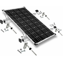 Befestigungs-Set für 1 Solarmodul - Wellethernit- und Blechdach für Solarmodule mit 40mm Rahmenhöhe