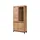 Massivmoebel24 Standvitrine Wildeiche 103 x 40 x 205 cm Beige