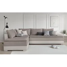 otto home INOSIGN Ecksofa »Boxspringbett Night & Day L-Form mit Dauer-Schlaffunktion mit Armlehne«, mit Boxspring-Bettfunktion 180x200 cm und Bettkasten, Dauerschläfer!