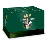 itenga Adventskalender für Bierkasten klassisch grün 2023