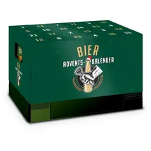 itenga Adventskalender für Bierkasten klassisch grün 2023