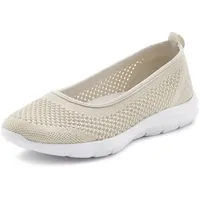 LASCANA Sneaker Ballerinas Damen beige Gr.35