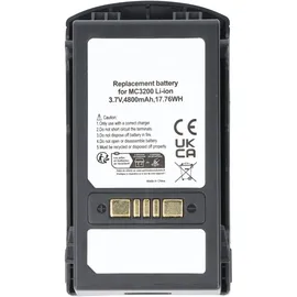 AccuCell Akku passend für Symbol Motorola Zebra MC3200, MC32N0, MC3290, MC3300 Serie BTRY-MC33-52MA-01 3,7 Volt 4800mAh