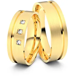 Trauringe Darmstadt 585er Gelbgold - 3208