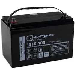 Q-Batteries 12LS-100 / 12V - 107Ah Blei Akku Standard-Typ AGM 10 Jahres Typ