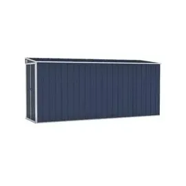 vidaXL Wand-Geräteschuppen 1,18 x 3,82 x 1,78 m anthrazit