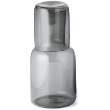 philippi Design Wasserkaraffe Set VIVA + Trinkglas - grau - mundgeblasen