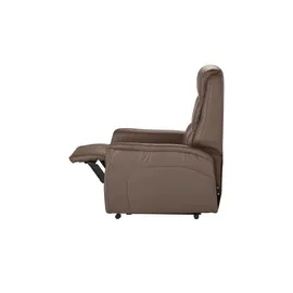 Hukla Fernsehsessel Dean Leder 70 x 107 x 88 cm Braun elektrisch