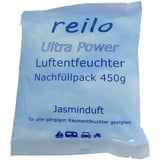 reilo 60x 450g Ultra Power Jasminduft Luftentfeuchter Granulat Flakes im Vliesbeutel - Nachfüllpacks zum Staffelpreis