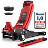 GENTOR Wagenheber Stahl 75-505mm rot