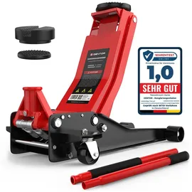 GENTOR Wagenheber Stahl 75-505mm rot