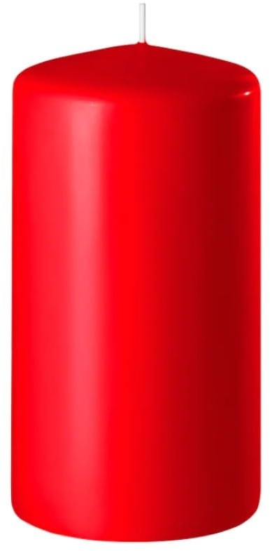 Fêter et recevoir Safe Candle® Stumpenkerze, rubinrot Ø 6 cm, H: 10 cm