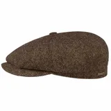 Stetson Flat Cap (1-St) Flatcap mit Schirm braun|schwarz 56 cm