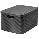 Curver Aufbewahrungskorb 30 L 1-tlg. grau