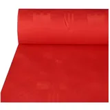 Papstar Papiertischdecke Damasttischtuch 50 x 100 cm Rot