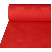 Papstar Papiertischdecke Damasttischtuch 50 x 100 cm Rot