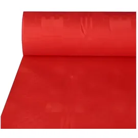 Papstar Papiertischdecke Damasttischtuch 50 x 100 cm Rot