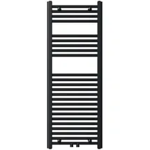 NOVASERVIS Handtuchheizkörper 1200 x 450 mm 300 W schwarz Mittelventil