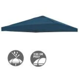 Lex Ersatzdach für Pavillon 3x3 m 1 Stück Blau