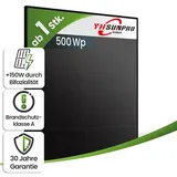 Sunpro 500Wp SPDG500-N108R12 Bifazial Glas-Glas Fullblack Transparent