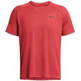 Under Armour TECH TEXTURED SS, red solstice/black M
