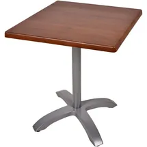 deluke Bistrotisch 70 x 70 x 66 cm Dunkelbraun