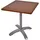 deluke Bistrotisch 70 x 70 x 66 cm Dunkelbraun