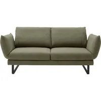 2-Sitzer "Spin, Multifunktionssofa, bequem und hochwertig verarbeitet", grün (oliv), B:228cm H:85cm T:215cm, 100% Polyester, SCHÖNER WOHNEN-KOLLEKTION, Sofas, Drehsitz-Funktion, USB-Anschluss, Armlehnfunktion, Rückenverstellung