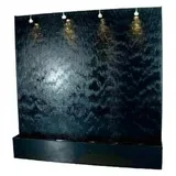 JVmoebel Wandpaneel LED Wasserwand Wasser Wände Wasser Blasen Wand Waterwall 200x200cm, Made in Europa schwarz