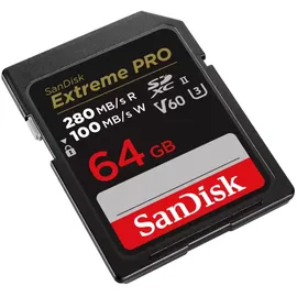 SanDisk Extreme Pro SDXC UHS II U3 V30 R280/W100 64 GB