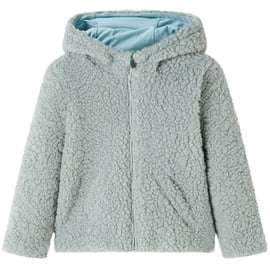 vidaXL Kinder-Kapuzenjacke Teddy-Kunstpelz Minzgrün 104