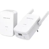 Mercusys POWERLINE AV1000 WIFI N300 KIT 1P GIGABIT 2 ANTENNE ESTERNE 2UNIT (1000 Mbit/s), Powerline, Weiss
