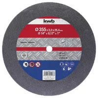 KWB 791993 Trennscheibe gerade 355 mm 1 St. Metall