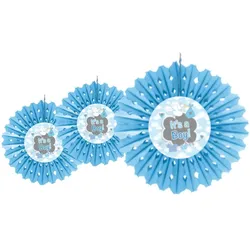 Süße Babyboy Papierrosette 30cm - OS
