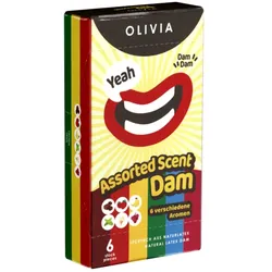 Olivia Dams Assorted Scents – Aromatisierte Lecktücher (6 Tücher) 6 St