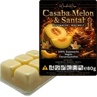 WonderWax Duftwachs Wax Melts für Duftlampe, 6 Würfel Duftmelt Wachsmelt Sojawachs Duftwachs Würfel für Raumdüfte, Wachs Duftöl Winter Indoor Schmelzen für Aromalampe Casaba Melon & Santal