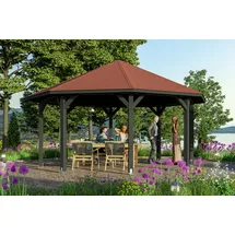 SKANHOLZ Skan Holz Pavillon Nice-Größe 3-anthrazit