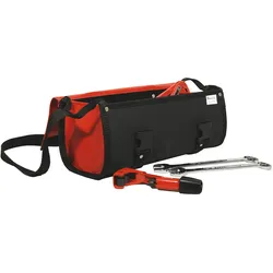 Werkzeugtasche mit Klappe - rot