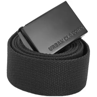 URBAN CLASSICS Long Canvas Gürtel schwarz 120 cm