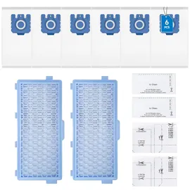 ogodeal Zubehörset Filter für Miele Staubsauger Complete C2&C3, S8340], 3 GN Staubsaugerbeutel+3 HEPA Filter+6 Mikrofilter, Ersatzteile Staubsaugerfilter Zubehör für Miele Serie
