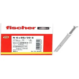 Fischer Nageldübel 6 x 60/30 S 50 Stück