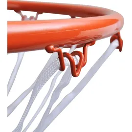 vidaXL Basketballkorb-Set Hangring mit Netz Orange 45 cm