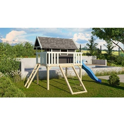 KARIBU Spielturm, BxHxT: 198 x  329,5 x  243 cm, natur - braun