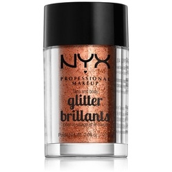 NYX Professional Makeup Glitter Brilliants Face & Body brokat 2.5 g Nr. 04 - Copper